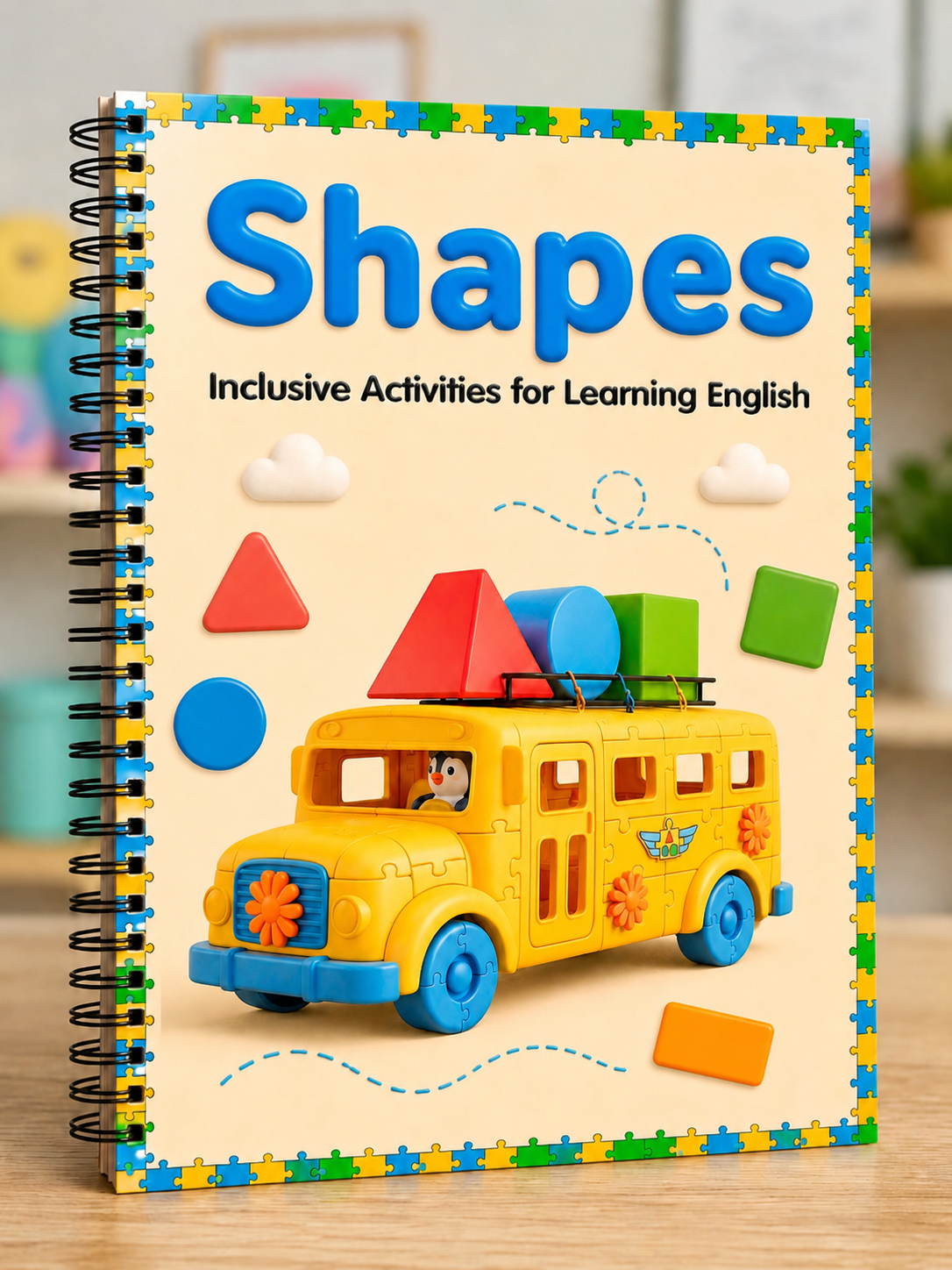 Mockup encadernado da apostila Shapes